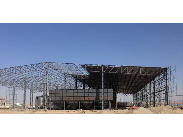 Steel truss structure workshop in Turkmenistan